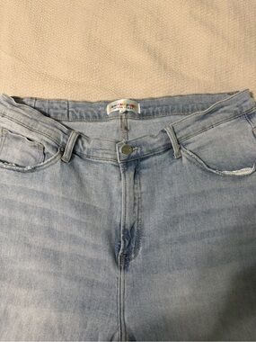 Women’s Risen jeans Light Wash High-Rise Jeans mid rise wide leg jeans 3xl